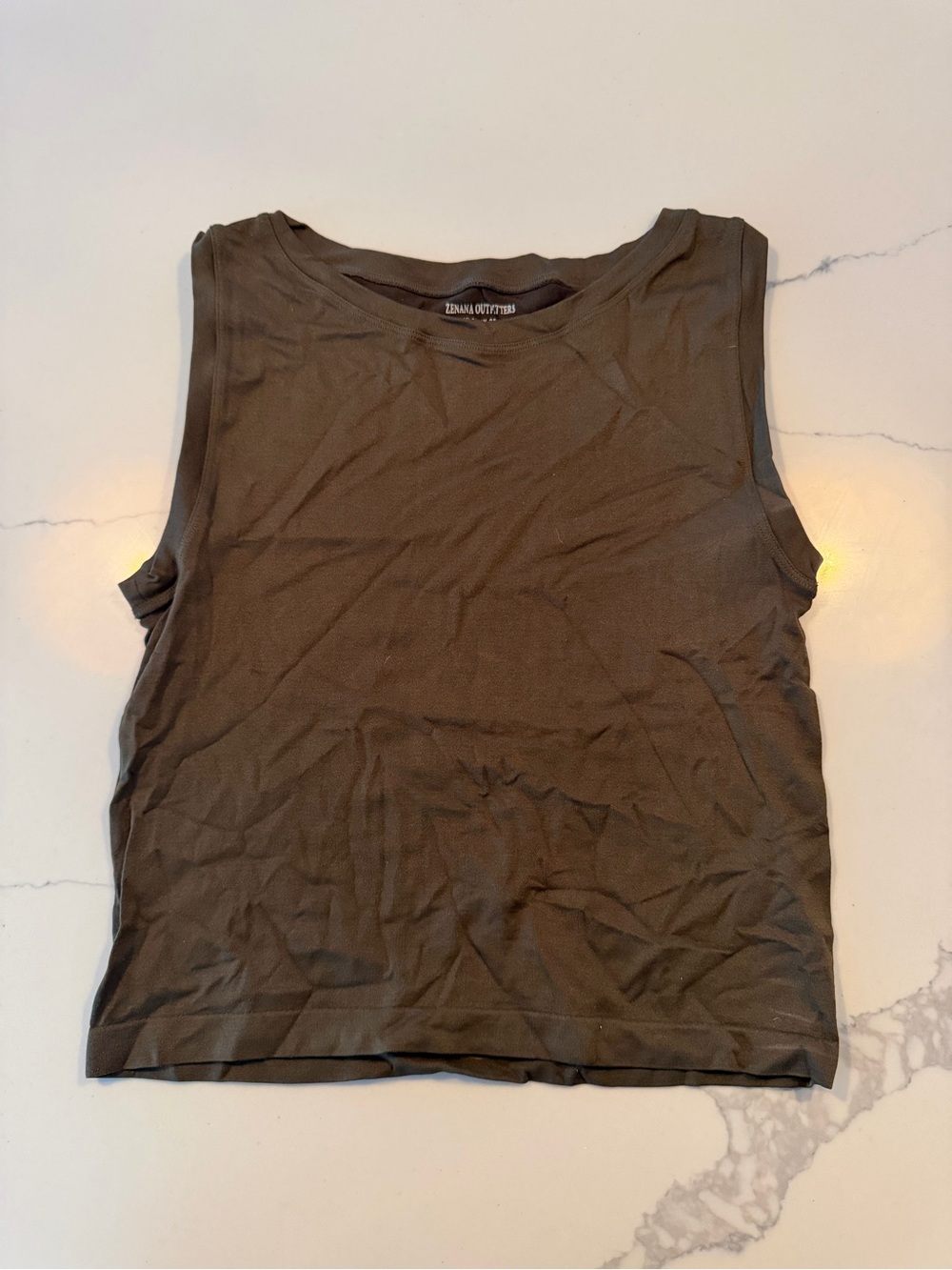 Zenana Outfitters Green Sleeveless Tank Top